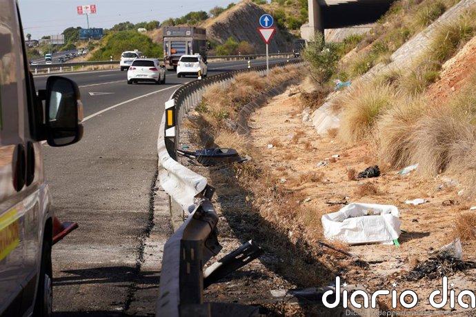 Andalucía cierra el fin de semana con dos fallecidos en accidentes de tráfico en sus carreteras interurbanas
