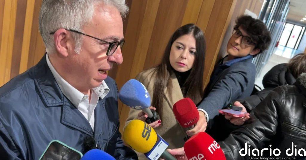Ángel Ceña abre la jornada electoral en Soria con un llamamiento a la movilización