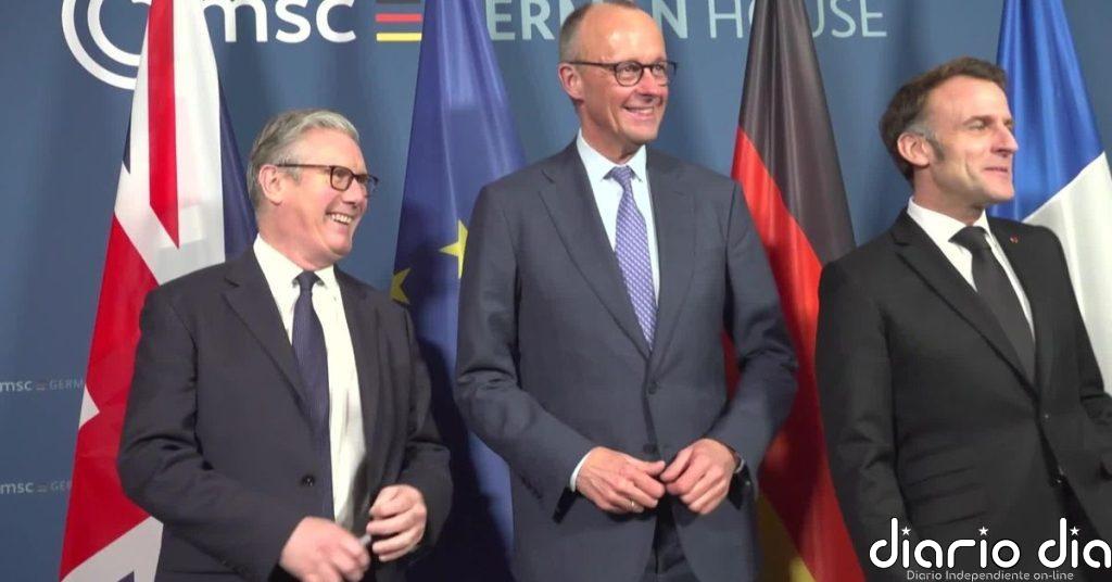 Apoyo de Reino Unido, Francia e Italia a Sánchez