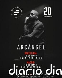 Arcángel actuará en Barcelona y Madrid en mayo en su gira por los 20 años de carrera