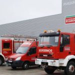 Arden seis camiones en el incendio en una empresa de transportes de Benavente (Zamora) que no deja heridos