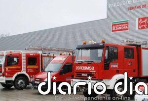 Arden seis camiones en el incendio en una empresa de transportes de Benavente (Zamora) que no deja heridos