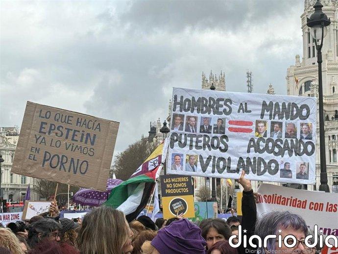 Arranca en Madrid la marcha del Movimiento Feminista por el 8M contra la prostitución, el burka y la explotación