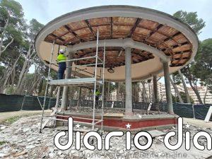 Arrancan las obras de reparación y conservación del Templete de Música del Parque 'Abelardo Sánchez' de Albacete
