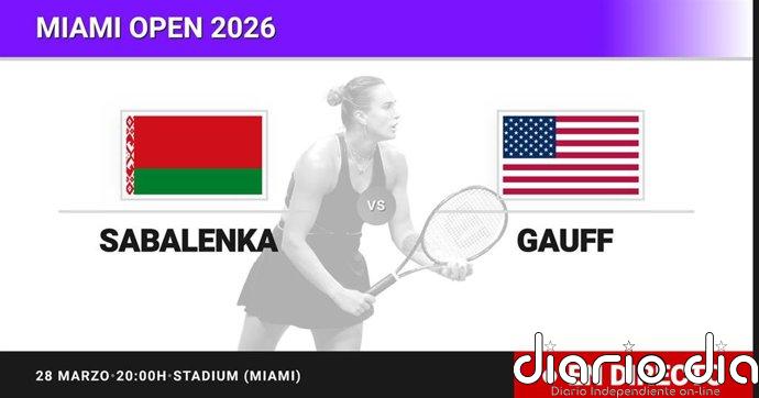 Aryna Sabalenka - Coco Gauff, en directo hoy: sigue el partido de Miami Open