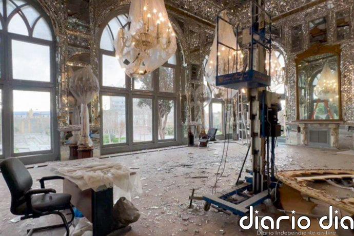 Así ha quedado el Palacio de Golestán, Patrimonio Mundial de la UNESCO, tras el bombardeo en Teherán