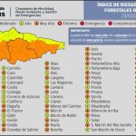 Asturias eleva a 'muy alto' el riesgo de incendios forestales en 48 concejos