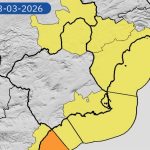 Aviso amarillo por viento en el Campo de Cartagena y Altiplano este martes y miércoles
