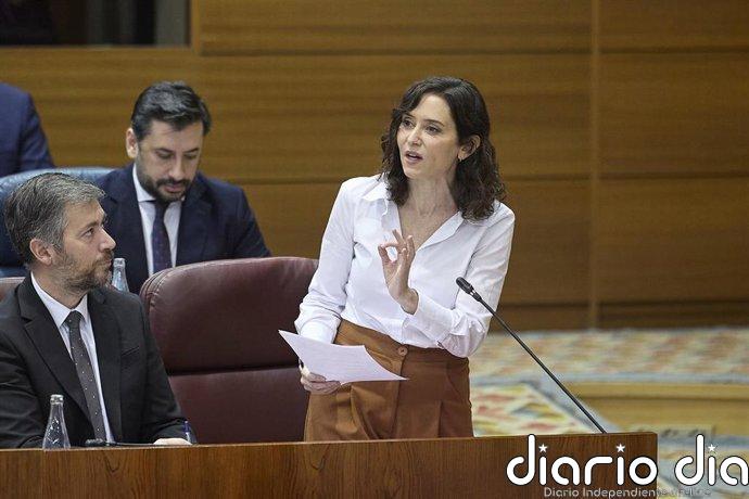 Ayuso dice que si fuera por PSOE el régimen iraní "seguiría armándose" y le acusa de "alimentar" Guerra Civil española