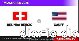 Belinda Bencic - Coco Gauff, en directo hoy: sigue el partido de Miami Open
