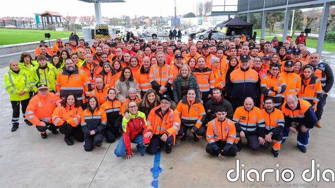 Bezana acoge un encuentro de voluntarios de protección civil para visibilizar su contribución social