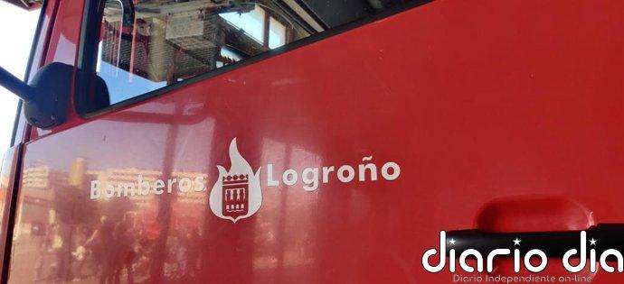 Bomberos de Logroño sofocan un incendio en una vivenda en Villamediana