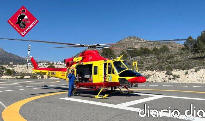 Bomberos rescatan a una senderista que se había caído en Alfàs del Pi