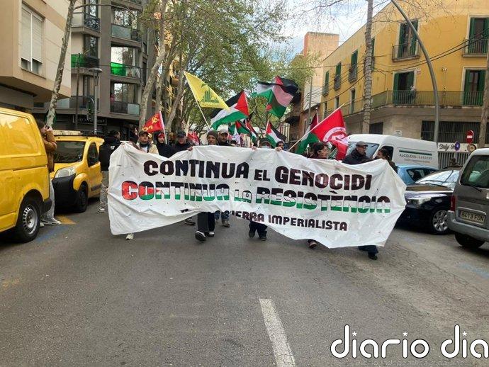 Centenares de personas exigen en Palma el fin del "genocidio" en Gaza y de las guerras en Irán y Líbano