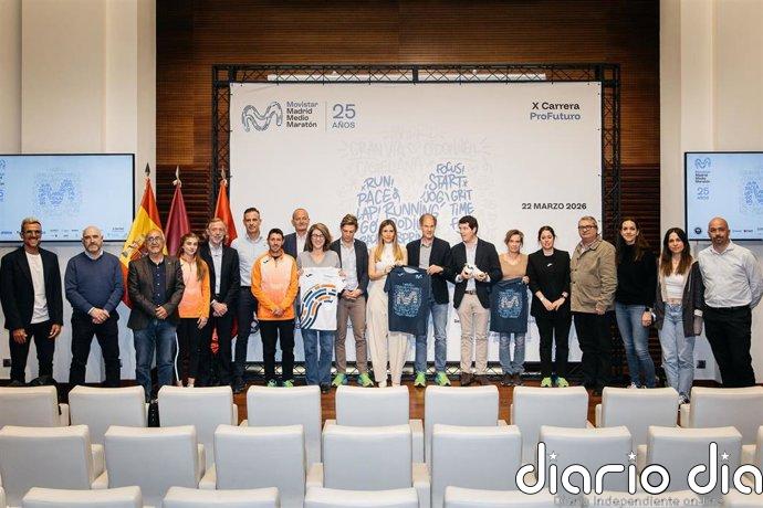 Cerca de 31.000 corredores participan este domingo en la XXV Movistar Madrid Medio Maratón y la X Carrera ProFuturo