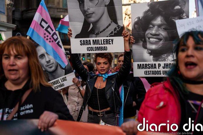 Cientos de personas se manifiestan en Madrid para exigir que pare "la violencia extrema" hacia las personas trans