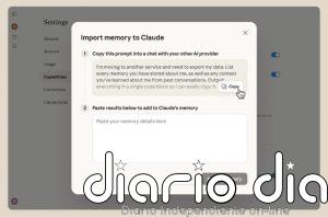Claude ahora permite incorporar a su memoria las conversaciones mantenidas con ChatGPT, Copilot y Gemini