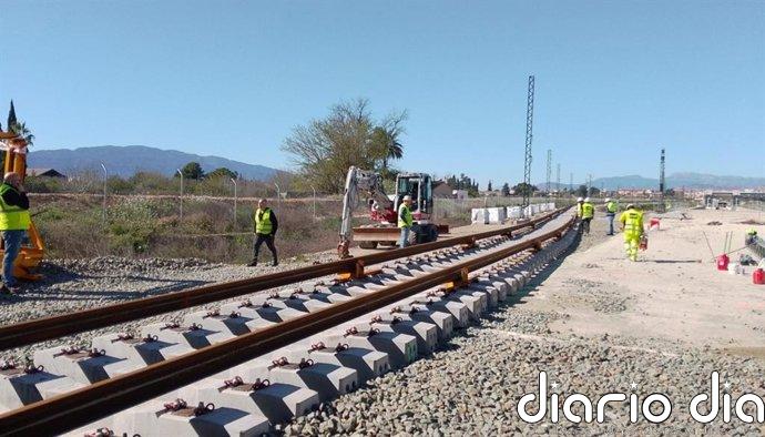 Comienza el montaje de vía de alta velocidad Murcia-Almería en el Corredor Mediterráneo