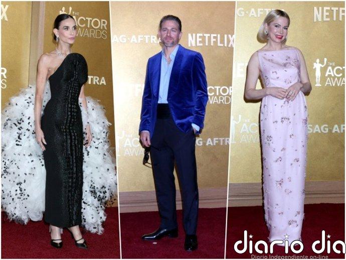 De Demi Moore a Michelle Williams: los 'looks' más atrevidos de la alfombra roja en los SAG Awards 2026