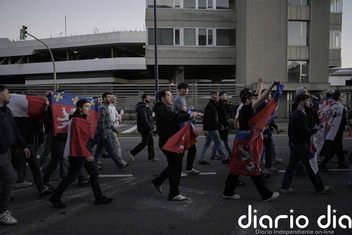 Detenidas otras tres personas por su implicación en los altercados previos al partido entre el Celta y el Lyon
