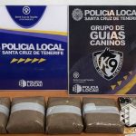 Detenido tras ser sorprendido con 2,2 kilos de hachís en su mochila en Santa Cruz de Tenerife