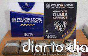 Detenido tras ser sorprendido con 2,2 kilos de hachís en su mochila en Santa Cruz de Tenerife