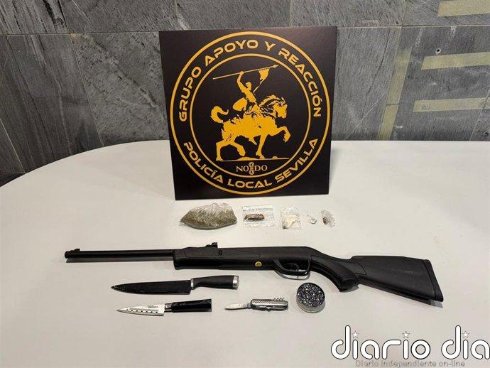 Detenido un hombre con tres reclamaciones judiciales en el segundo día del GAR de la Policía Local de Sevilla