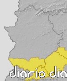 El 112 de Extremadura activa la alerta amarilla por lluvias y tormentas este miércoles en el sur de Badajoz