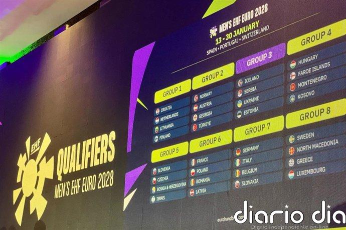 El Campeonato de Europa masculino de balonmano de 2028 define su fase clasificatoria