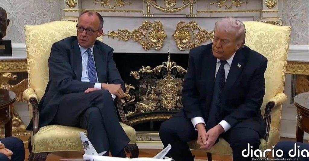 El canciller alemán apoya ante Trump el embargo comercial a España y luego rectifica