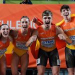 El cuarteto del relevo 4x400 mixto celebra el "orgullo" y la "increíble" plata mundial