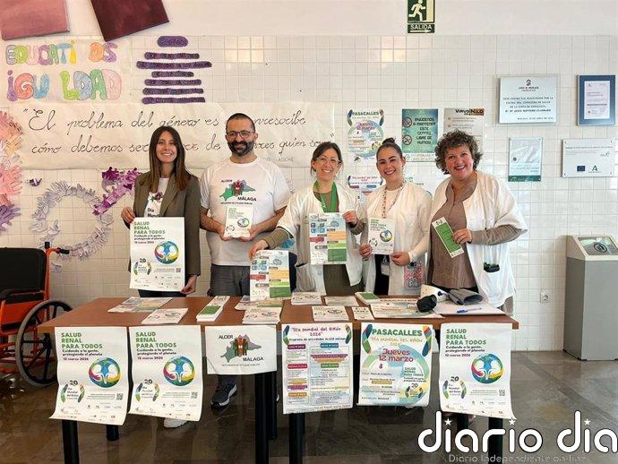 El Distrito Sanitario Málaga Guadalhorce participa en las actividades por el Día Mundial del Riñón