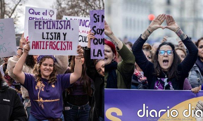 El feminismo dividido en Madrid comparte el 'No a la guerra' pero sigue lejos de cifras históricas del 8M