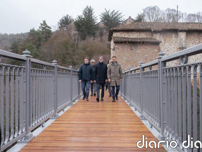 El Gobierno de La Rioja abre al tránsito el puente de hierro de Ortigosa de Cameros durante la Semana Santa