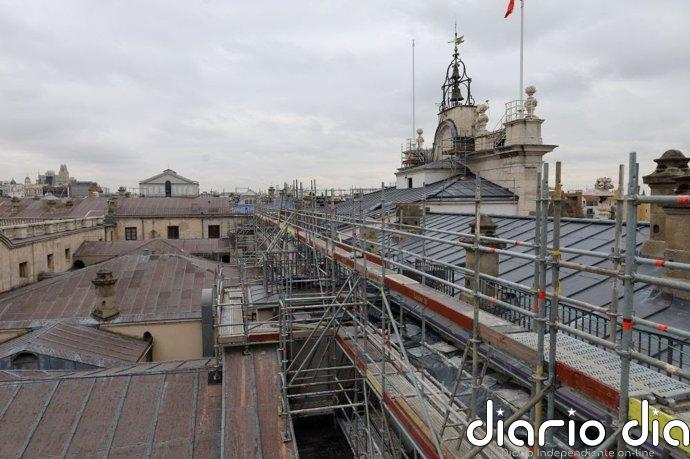 El Palacio Real de Madrid afronta la fase final de la renovación de la cubierta para mejorar su conservación