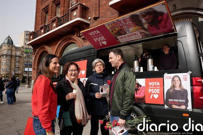 El PSOE de León llama a concentrar el voto para garantizar el cambio y reivindica el "no a la guerra" de Sánchez