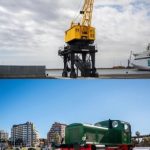 El Puerto de Almería abre al público este sábado la grúa Babcock & Wilcox y la locomotora Deutz