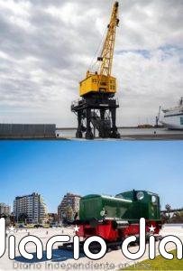 El Puerto de Almería abre al público este sábado la grúa Babcock & Wilcox y la locomotora Deutz