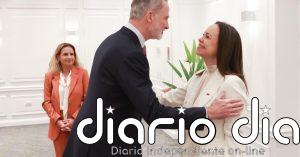 El rey se reúne en Chile con María Corina Machado