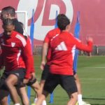 El Sevilla prepara su visita al Camp Nou