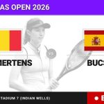 Elise Mertens - Cristina Bucsa, en directo hoy: sigue el partido de BNP Paribas Open