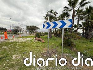 Estepona finaliza los trabajos de mejora en la seguridad de la rotonda de 'Las Hormigas' en la A-7