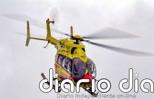 Evacuado en helicóptero un ciclista herido grave tras sufrir una caída en Vilaflor (Tenerife)
