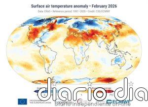 Febrero de 2026 fue el quinto mes más cálido registrado, con 1,49ºC más de media, según Copernicus