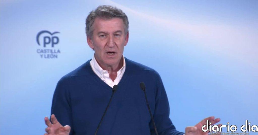 Feijóo: "Con lo que está cayendo en España, hay que tener cuajo para bloquear una investidura del PP"