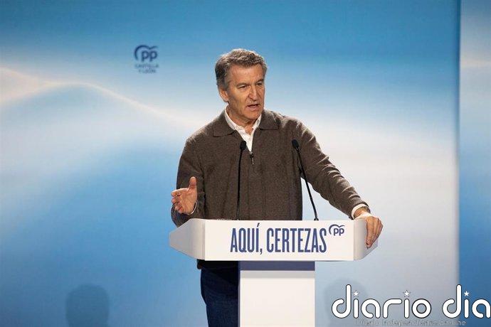 Feijóo critica "la incompetencia" de Sánchez en "la defensa de las mujeres" y pide "una igualdad real y efectiva"