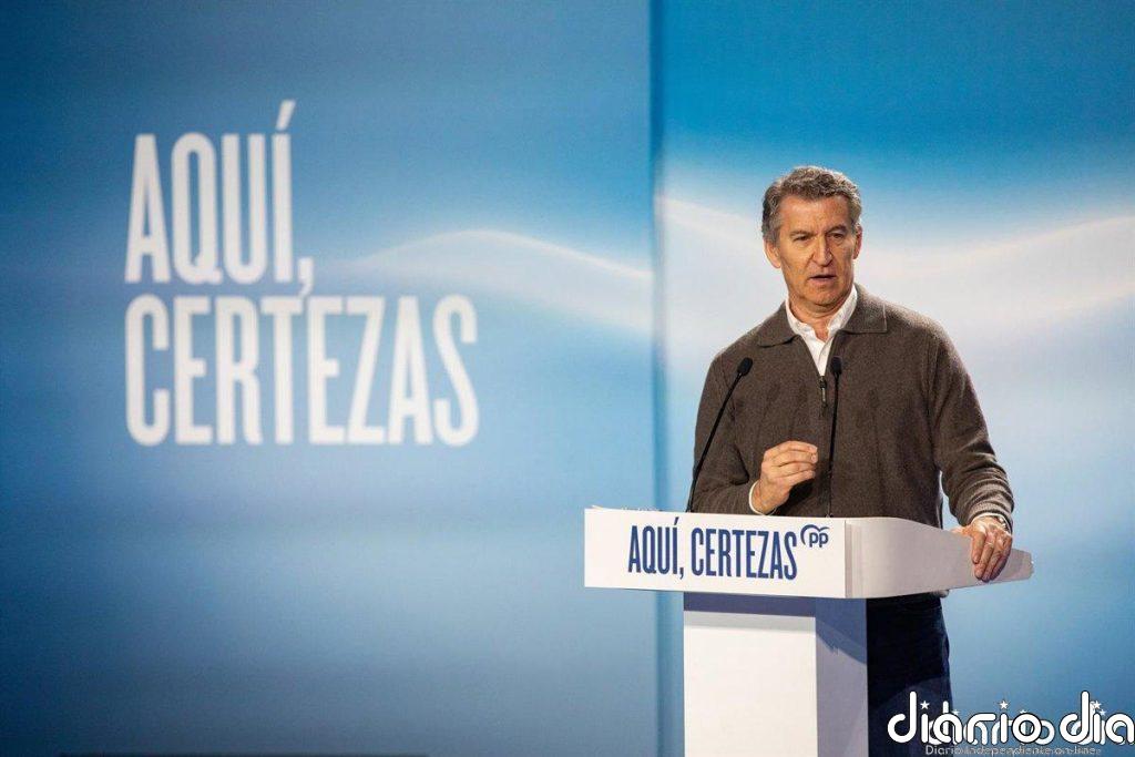 Feijóo pide a votantes del PSOE y de Vox que apoyen a Mañueco porque es el "antídoto contra el bloqueo"