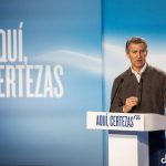 Feijóo pide a votantes del PSOE y de Vox que apoyen a Mañueco porque es el "antídoto contra el bloqueo"