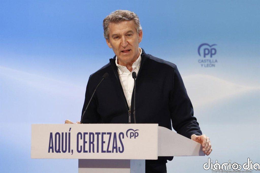 Feijóo rechaza "lecciones de patriotismo" de Abascal: "Me daría vergüenza votar con PSOE y Podemos en Extremadura"