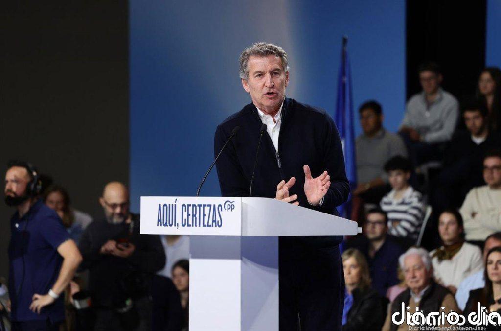 Feijóo reclama un Gobierno "libre" para Mañueco porque Vox quiere "bloquear" y "merece un castigo"